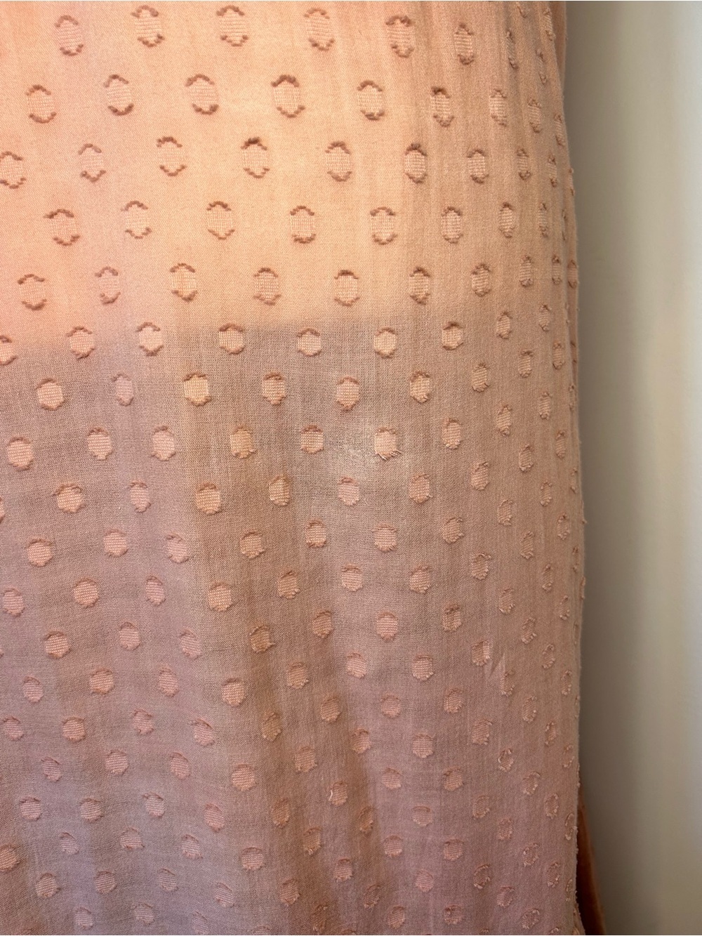 Emerson Fry India Collection Chandra Dress Pink Swiss Dot 100% Cotton Size L - Picture 12 of 13